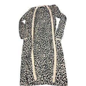 Women's Cheetah Print Cardigan Size XS Express